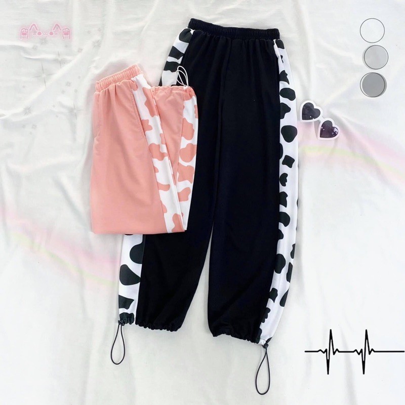 Quần Line Bò Sữa LongPant Dây Rút Ảnh_Clip Thật