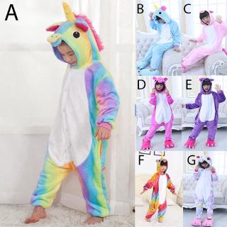 Quần áo trẻ em bộ đồ ngủ của phụ nữ cầu vồng chơi vai trò động vật làng gỗ kỳ lân