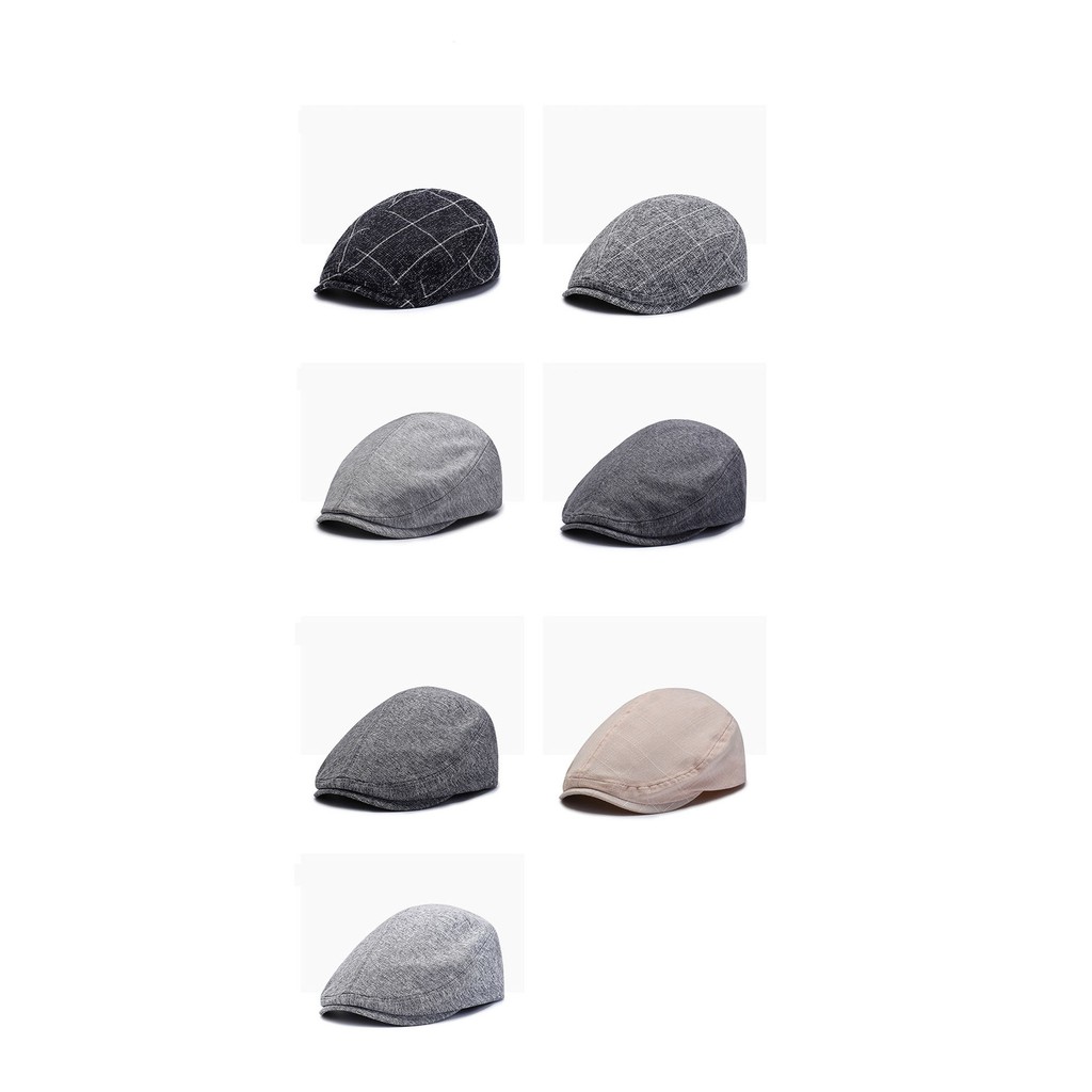 Nón Beret- Mũ nồi vải cotton phong cách Hàn Quốc cá tính