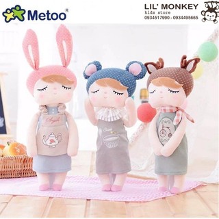 Thỏ bông Metoo đeo tạp dề <hết thỏ tai dài>