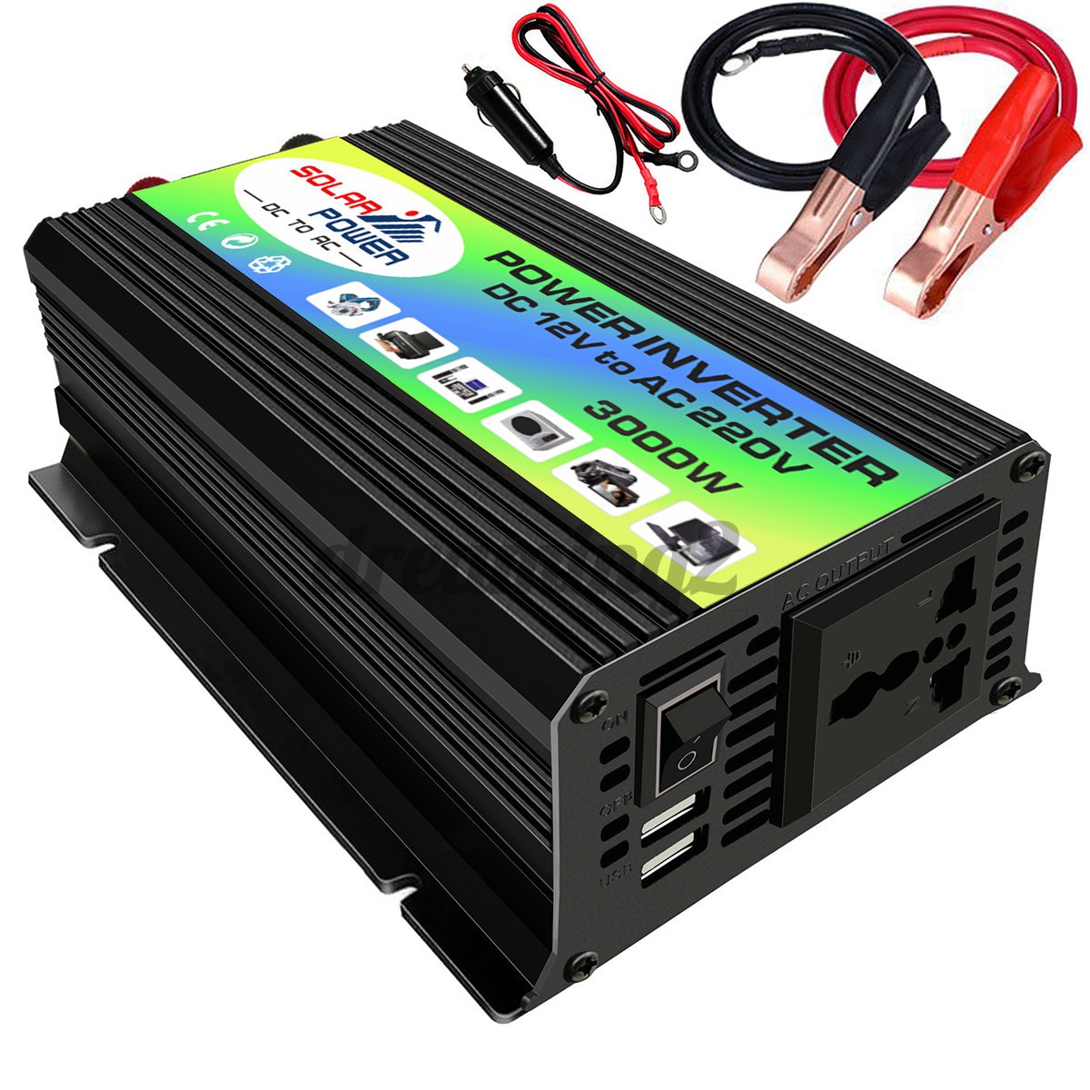 Bộ chuyển đổi nguồn 3000W 12v-220v tiêu chuẩn liên tục chuyên dụng