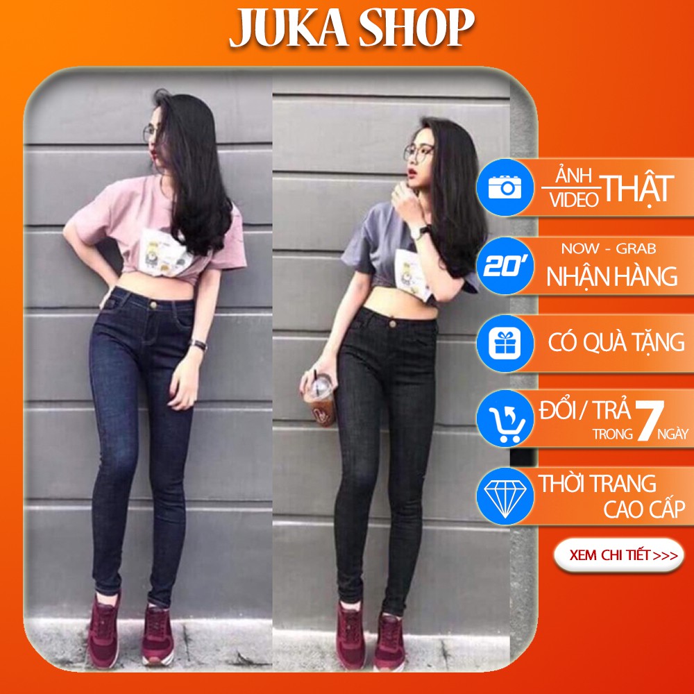 [CÓ VIDEO] Quần Jeans nữ - Quần Skinny dễ mix đồ - Quần Bò cao Cấp 2020 Juka shop