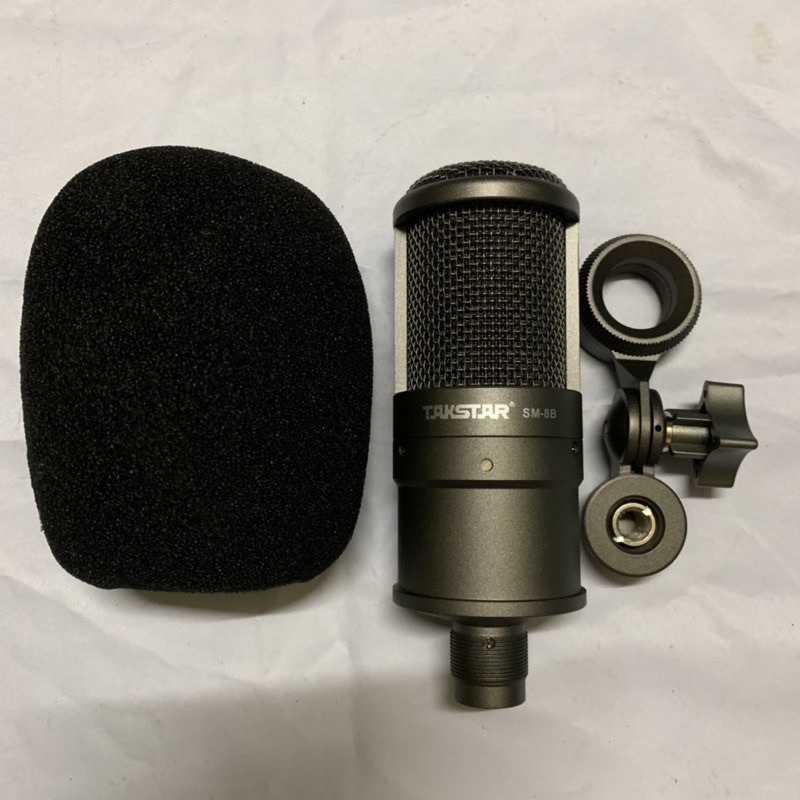 Combo Mic Thu Âm Takstar SM8B+Nguồn 48V cho mic sao cạc 5V kèm dây và phụ kiện