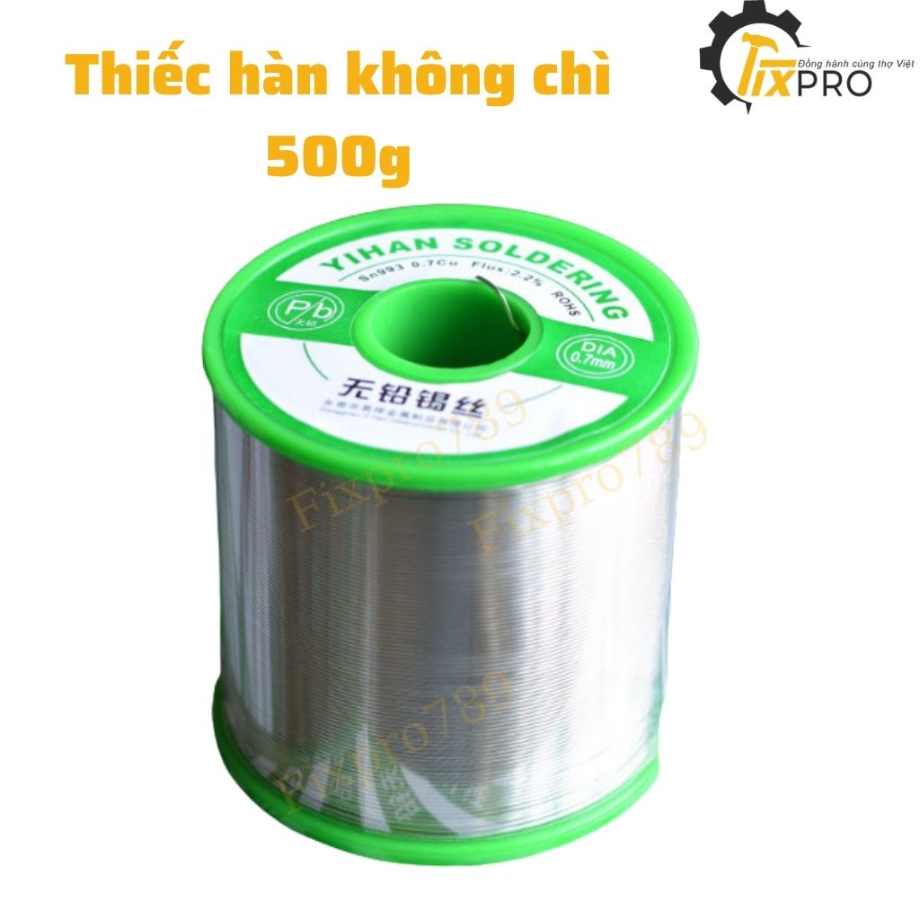 Thiếc hàn không chì 0.8mm 500G SN99.3/Cu0.7 tiêu chuẩn ROHS