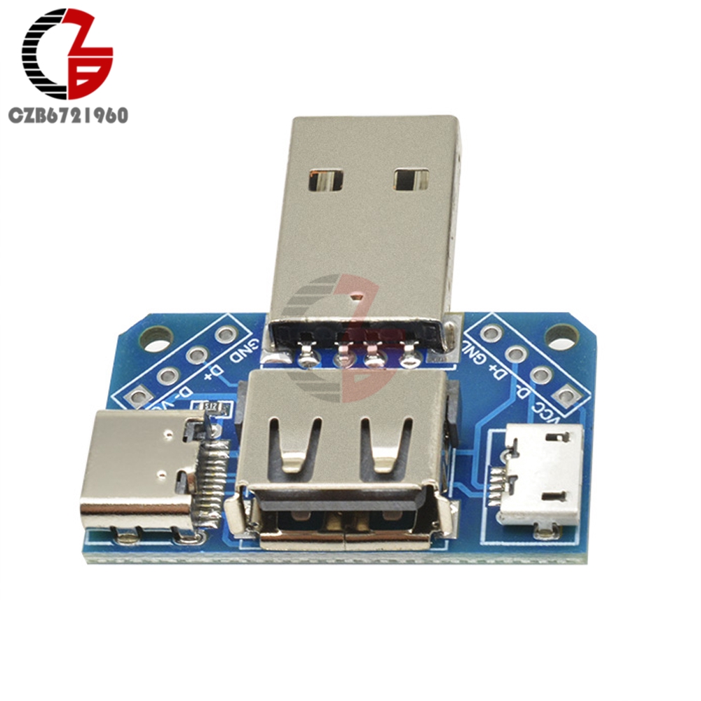 Đầu USB 5V chuyển đổi Type-c sang Micro USB sang 2.54mm 4P mô đun XY-USB4 | BigBuy360 - bigbuy360.vn