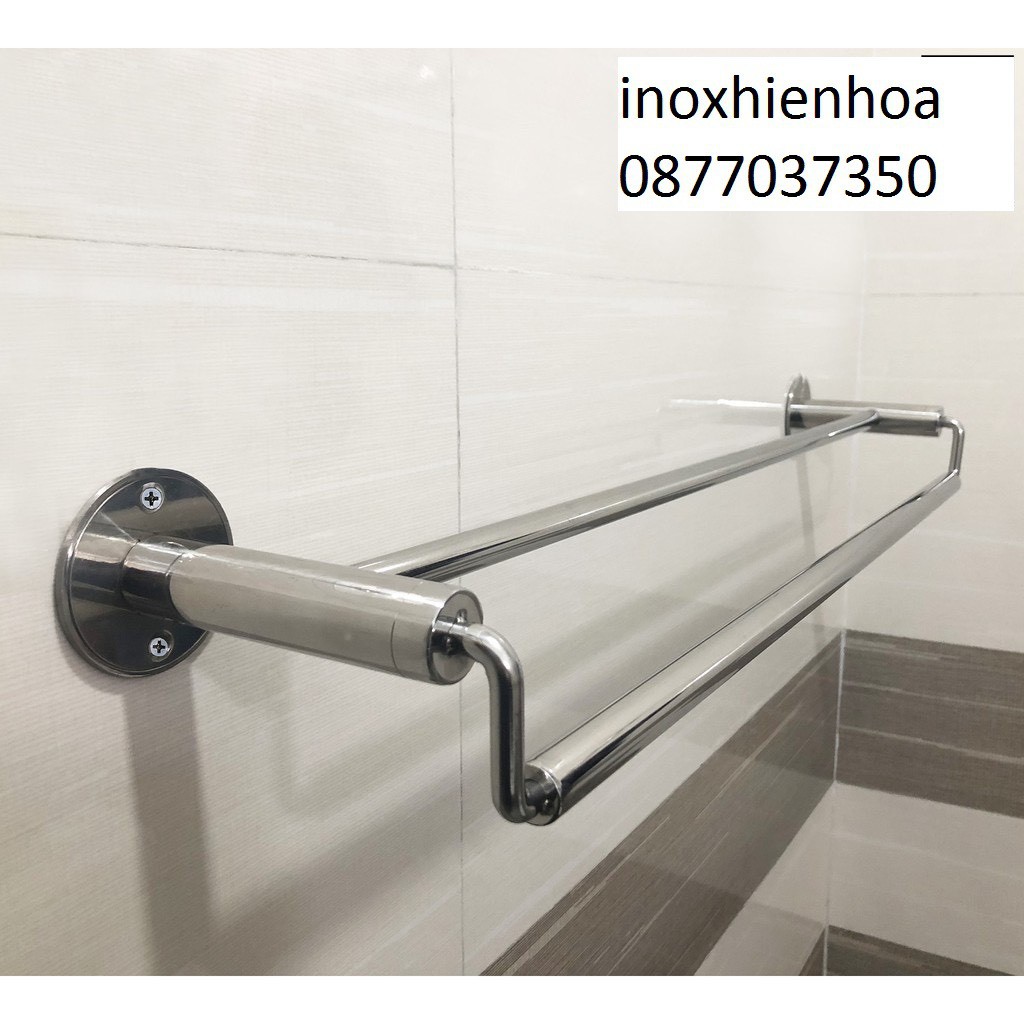 Giá treo khăn nhà tắm inox 304 không gỉ cao cấp✔️ giá vắt khăn tắm đôi✔️ chắc chắn✔️