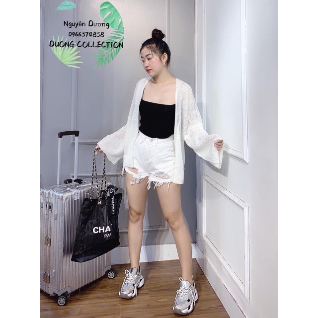 Áo khoác cardigan mỏng (#377)_Xưởng May Quang Anh