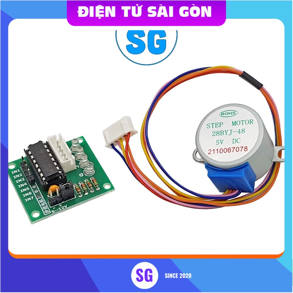 Mạch Điều Khiển Động Cơ Bước ULN2003 + Động Cơ Bước 5V - 9OQR