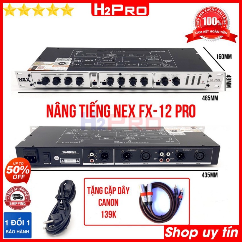 Nâng tiếng NEX FX12 Pro tiếng nhạc hay, bass treble nhuyễn giúp tiếng hát hay hơn