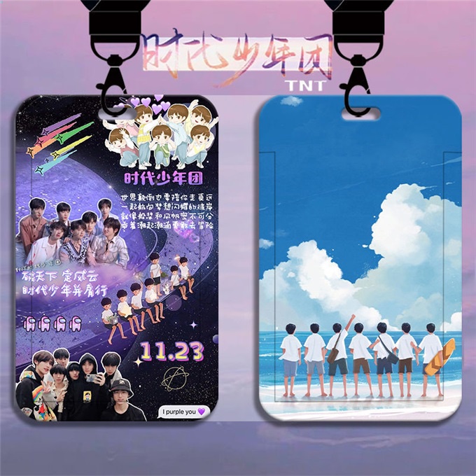 Túi Đựng Thẻ Học Sinh Có Dây Đeo Vỏ Cứng Thu Gọn Được Permit Times Youth League TNT Wenxuan