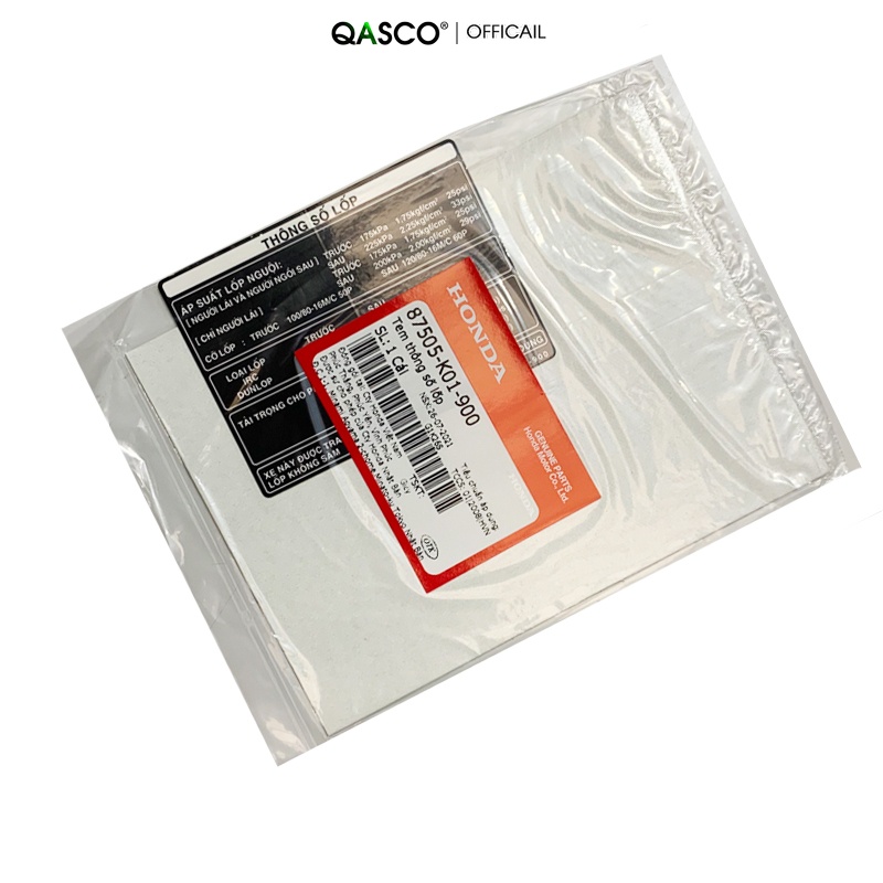 Tem thông số lốp HONDA SH 125 / SH 150(2013-2019)  QA(87505K01900) _( 360)