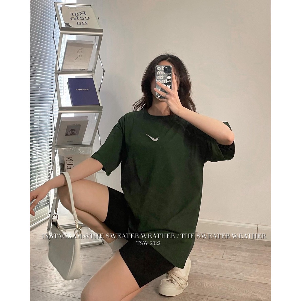 Set áo thun NI vảy nhiều màu kèm quần legging lửng tôn dáng/ Bộ hè nữ phom rộng unisex mặc đi chơi, thể thao_kudoshop