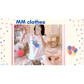 Bộ mặc nhà chất thun cotton mặc hè hình thú/ bộ ngủ