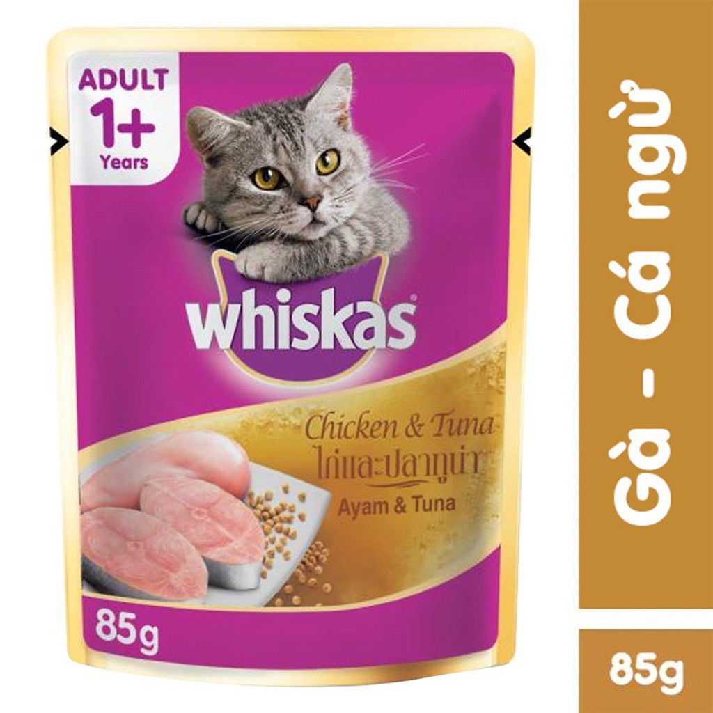 Pate Whiskas 80g dành cho mèo lớn