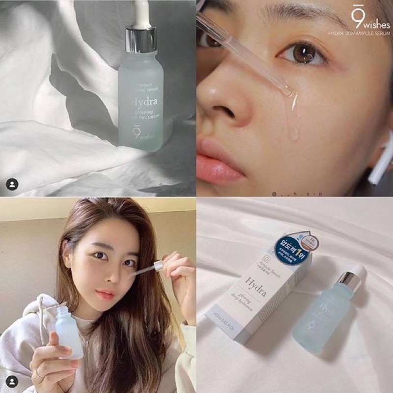 Tinh Chất Dưỡng Trắng Da, Cấp Ẩm 9 Wishes Perfect Ampule Serum