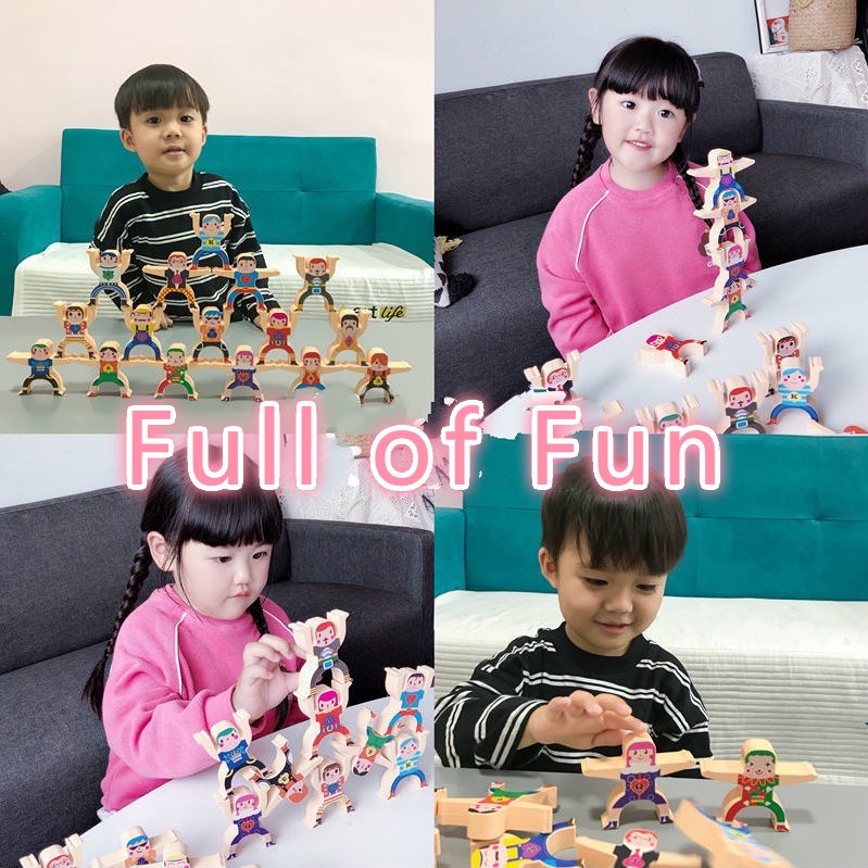 Đồ Chơi Khối Xếp Chồng Lên Nhau | Bộ Đồ Chơi Tương Tác Tương Tác Giữa Cha Mẹ Và Bé | Bộ Đồ Chơi Cân Bằng Giáo Dục Bổ Ích Cho Bé