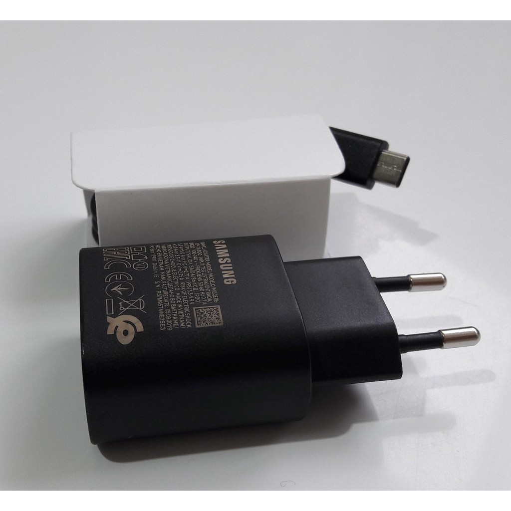 Bộ sạc nhanh 25W chính hãng SamSung S21 Ultra S21+ S21 S20 U S20+ S20  Flip 2 Flip Flod 2 Note 20 Note 10 Note 9 S10+ S1