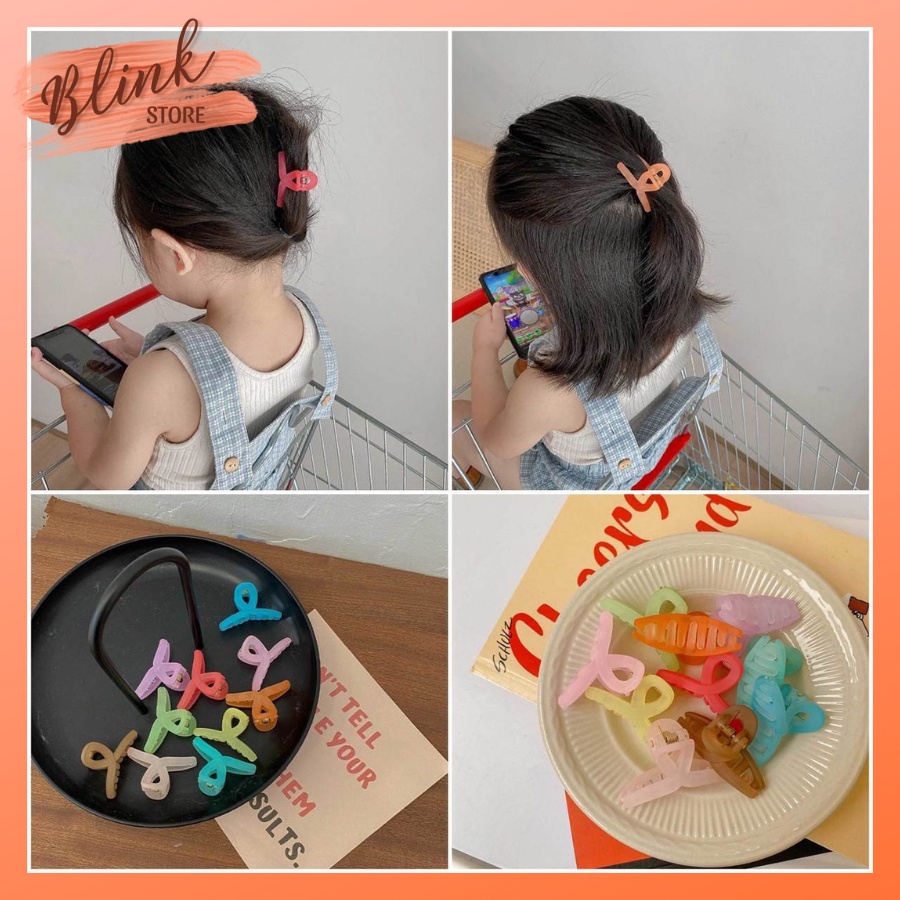 Kẹp tóc cute mini cho bé yêu, màu neon cưng xỉu