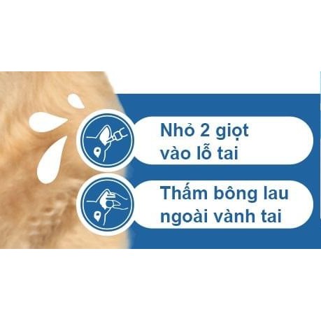 Nước vệ sinh tai mini cho chó mèo (Tropiclean, Mỹ)