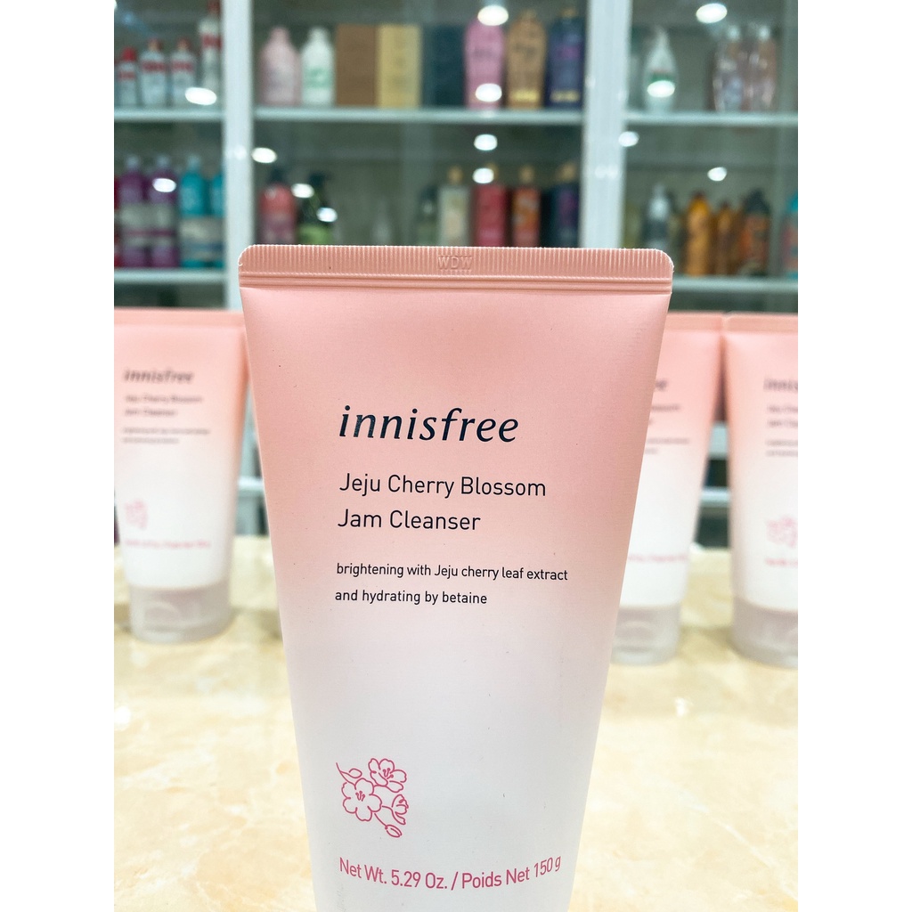 Sữa Rửa Mặt Dạng Gel Innisfree Jeju Cherry Blossom Jam Cleanser Hàn Quốc 150g