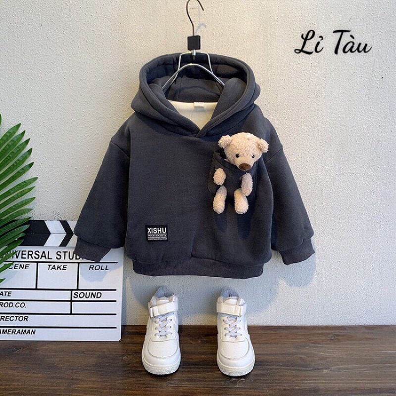 (jean baby kho sỉ) áo nỉ(hoodie) ,áo nỉ có mũ hàng quảng châu cho bé (8-22kg)