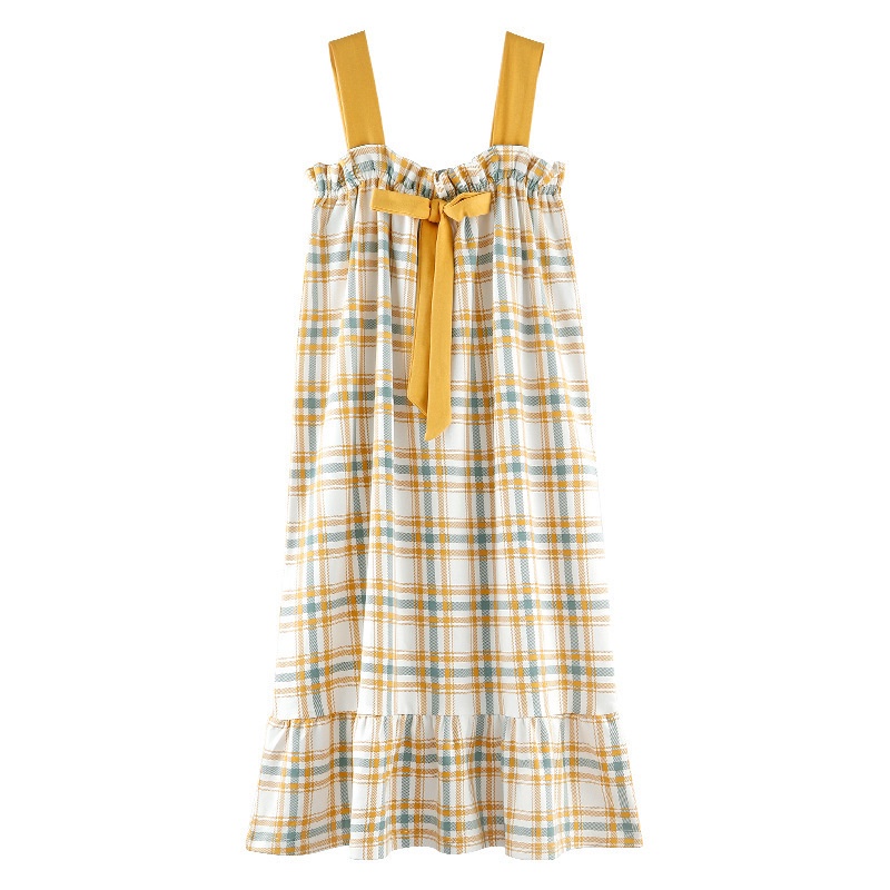 Váy mặc nhà đẹp 2 dây cao cấp vải cotton siêu cute dễ thương – V1