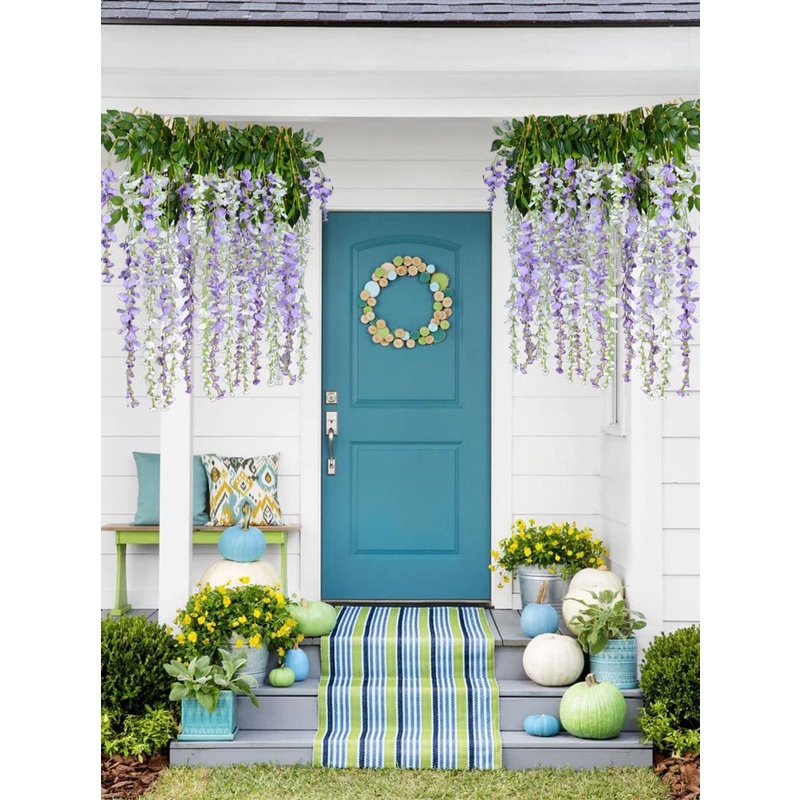 1 Bó Hoa Wisteria Nhân Tạo Dùng Trang Trí Nhà Cửa / Văn Phòng / Khách Sạn / Tiệc Cưới DIY