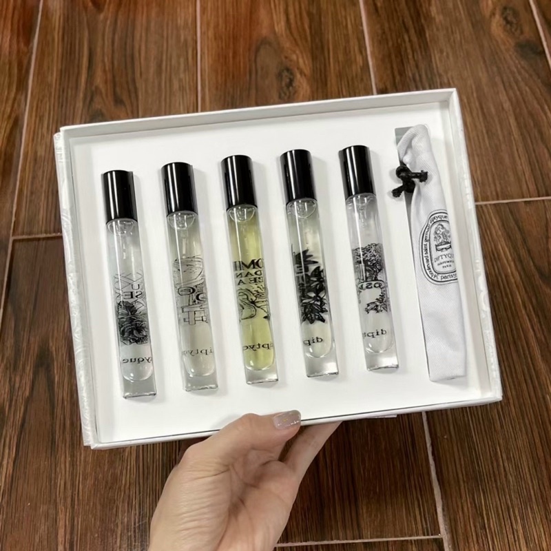 Set Bộ Nước Hoa Diptyque Mini 5 ống  - 7.5ml Đủ Mùi