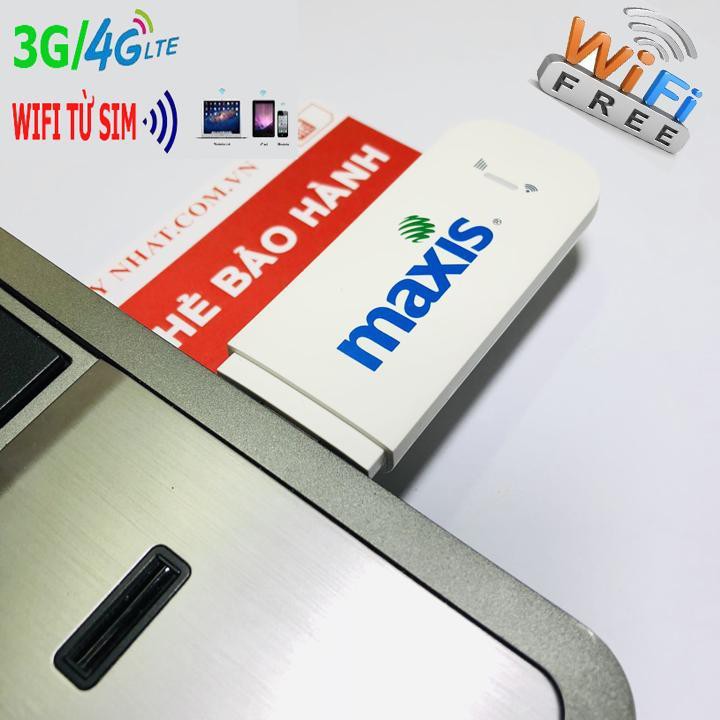 [Sóng Khỏe - Mạng Nhanh] Usb Phát Wifi Maxis Dễ Dùng Không Cần Cài Đặt ( Dùng Sim Data Lớn )