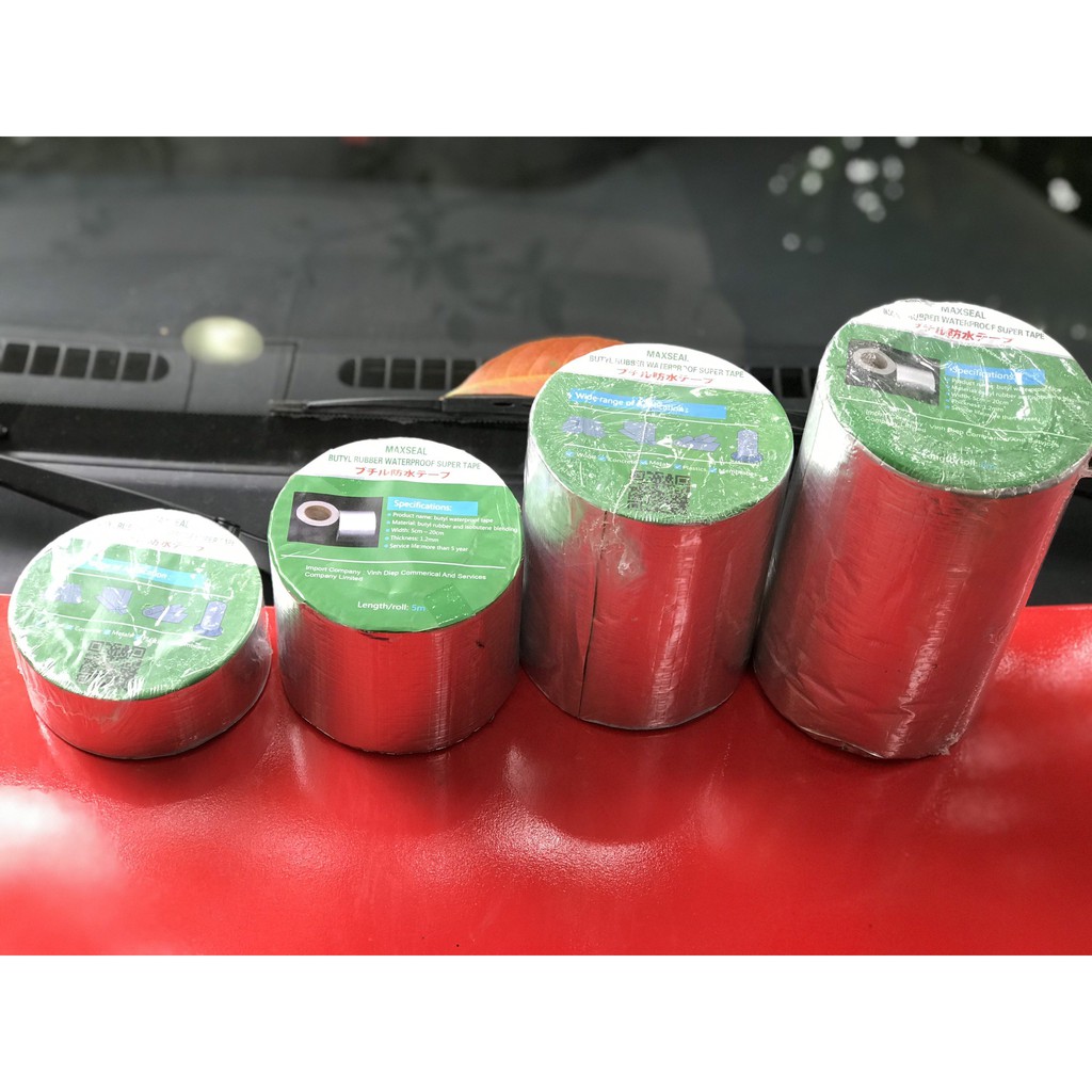 Băng keo chống thấm chống dột nhật bản maxseal bám dính trên mọi bề mặt mái tôn tường trần bê tông-băng dính chống thấm
