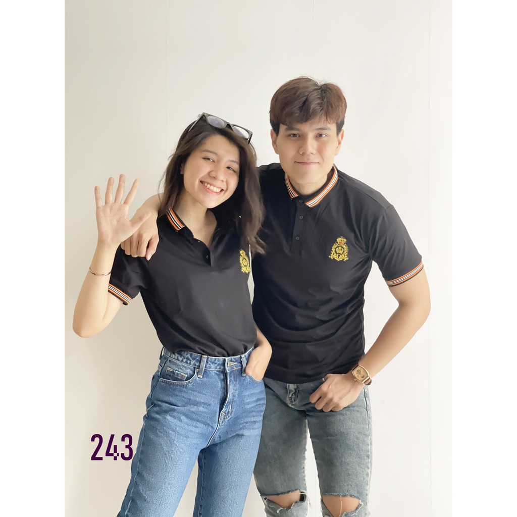 Áo Thun Nam Cổ Bẻ Polo Thêu Vương Miện 243 Chất Liệu Cao Cấp Thấm Hút Mồ Hôi Phong Cách Trẻ Trung - Hazo