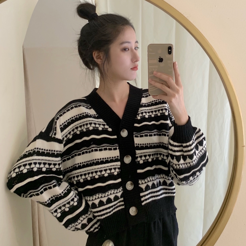 Áo Sweater Dày Dáng Rộng Thời Trang Thu Đông Ấm Áp