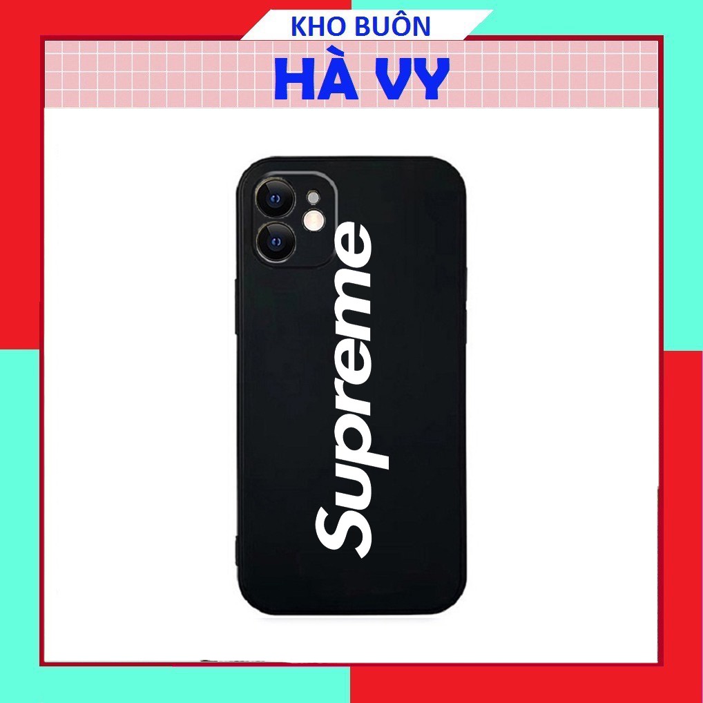 Ốp lưng iphone hình sup reme cute cạnh vuông 5/5s/6/6plus/6s/6splus/7/7plus/8/8plus/x/xr/xs/11/12/pro/max/plus/promax