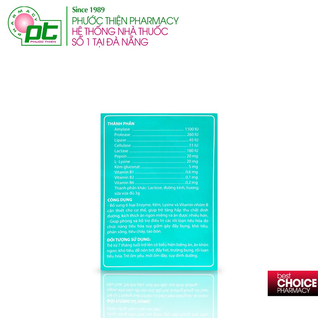 Men Tiêu Hóa Giúp Bé Ăn Ngon Tăng Hấp Thu Enzym Gold 6+ Hộp 20 gói