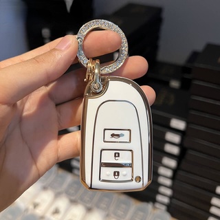 Ốp Bảo Vệ Chìa Khóa Xe Hơi Toyota Vios Yaris Bằng TPU Màu Vàng