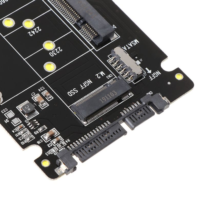 【3C】Giắc chuyển đổi 2 trong 1 MSATA/M.2 NGFF sang SATA3 cho 2.5&quot; SSD PC