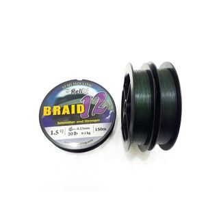 Dây Dù Câu Cá PE Relix Braid 12 Sợi 150 mét
