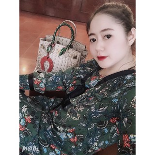  túi hm cá sấu   có ảnh thật đeo túi tặng full khăn ngựa  