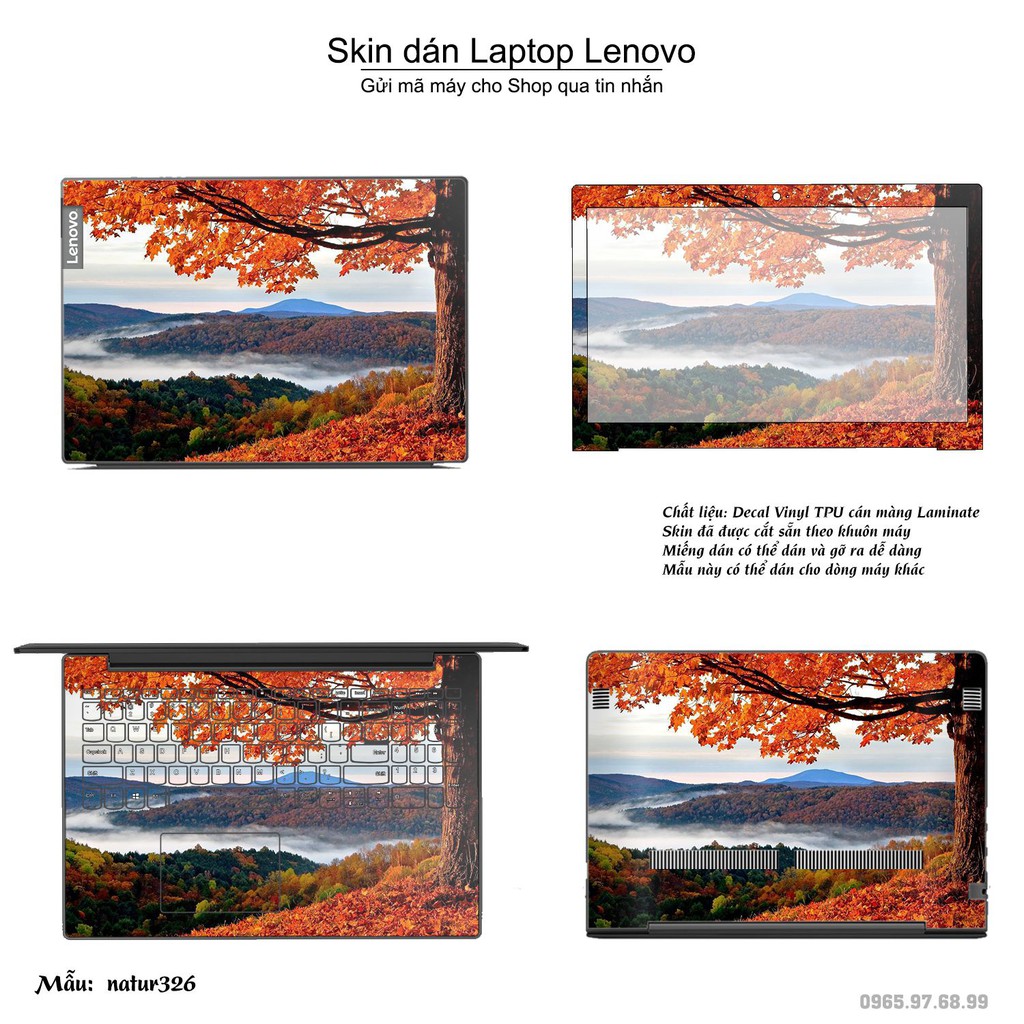 Skin dán Laptop Lenovo in hình thiên nhiên _nhiều mẫu 12 (inbox mã máy cho Shop)
