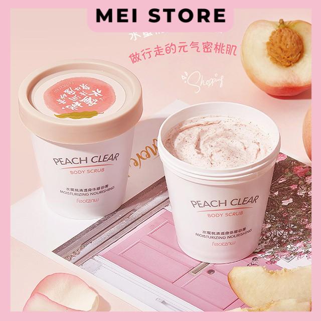 Kem Tẩy Tế Bào Chết Từ Trái Đào Body Peach Feotznw Peach Clear Body Scrub Dưỡng Ẩm Làm Trắng Da 200ml