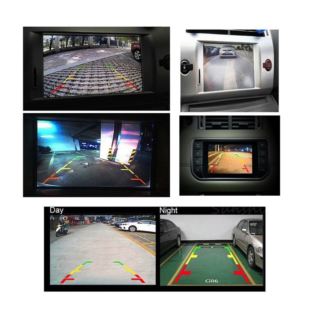 Camera Chiếu Hậu Xe Hơi Góc Rộng 170 Độ Tầm Nhìn Ban Đêm 12 / 8 / 4 LED Chống Thấm Nước Màu Sắc HD
