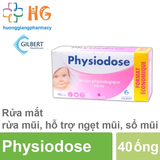 Nước muối sinh lý Physiodose Nước muối sinh lý cho trẻ sơ sinh Natri clorid 0 9 Nước muối nhỏ mắt mũi Nước muối sơ sinh
