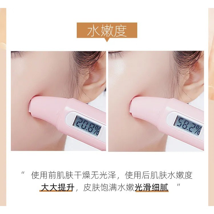 (Hàng Mới Về) Kem Nền Che Khuyết Điểm Bb Cream Màu Ngà Tự Nhiên Làm Sáng Da Kèm Cọ Đầu Nấm