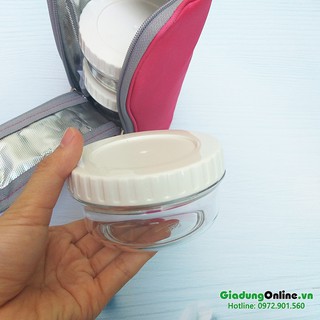 Bộ hộp cơm Lock&Lock Bisfree Stackable LBF731P Hồng