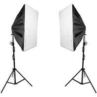 Bộ đèn studio chụp ảnh, quay phim, Livestream chuyên nghiệp cao 2m softbox 50x70cm