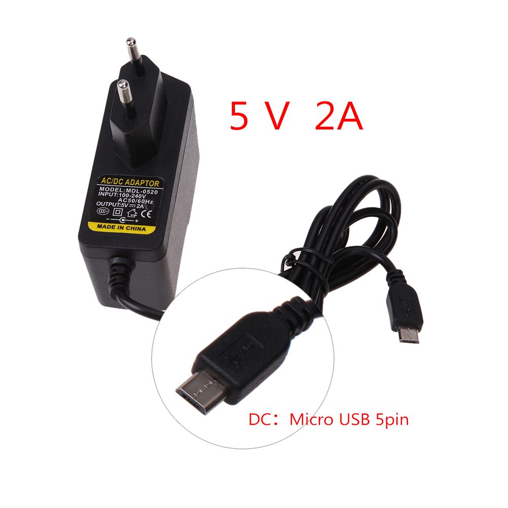 Bộ Sạc Nguồn Eu Ac Sang Dc 5v 2a Micro Usb Cho Windows Android Tablet