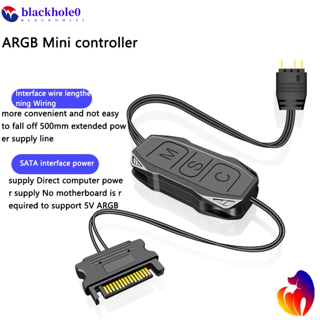 Bộ Điều Khiển Mini Với Cáp Dài Rộng 5v 3 pin Sang SATA