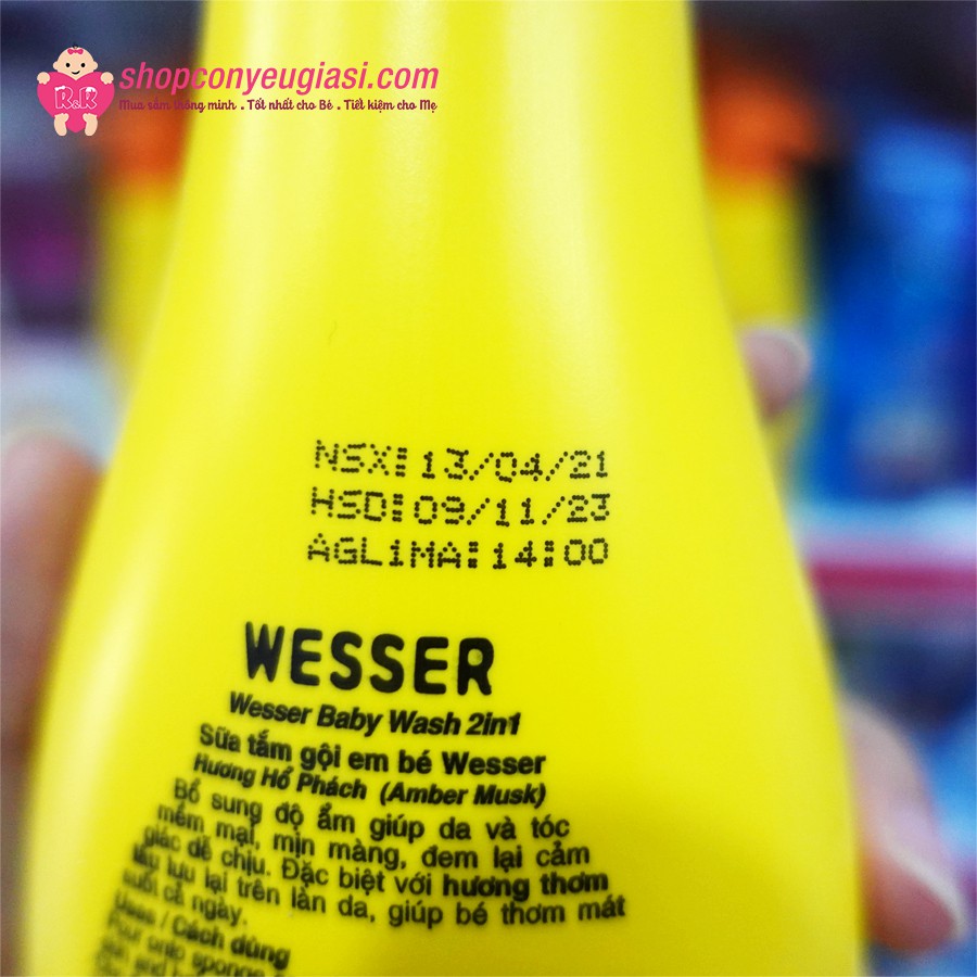 Sữa Tắm Gội Wesser Baby Wash 2 In 1 - 500ml