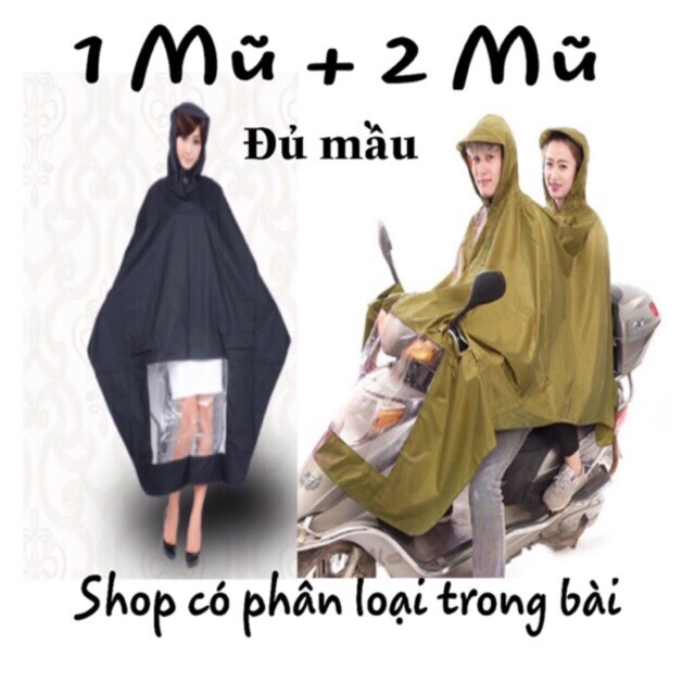 Áo mưa cánh dơi vải dù cao cấp