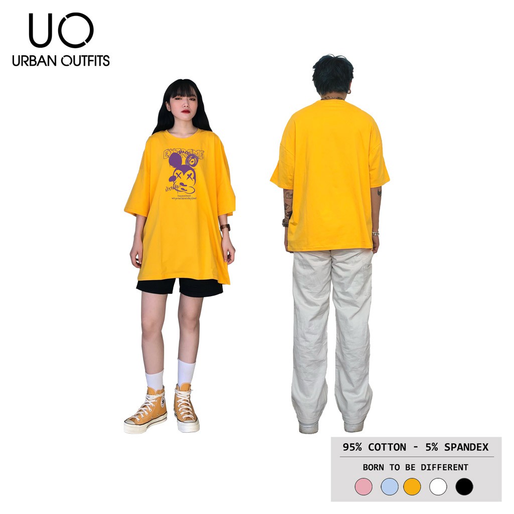 Áo Thun Tay Lỡ Nữ Nam Form Rộng URBAN OUTFITS In CHUỘT EXTREME ATO17 Cotton 4 Chiều Local Brand